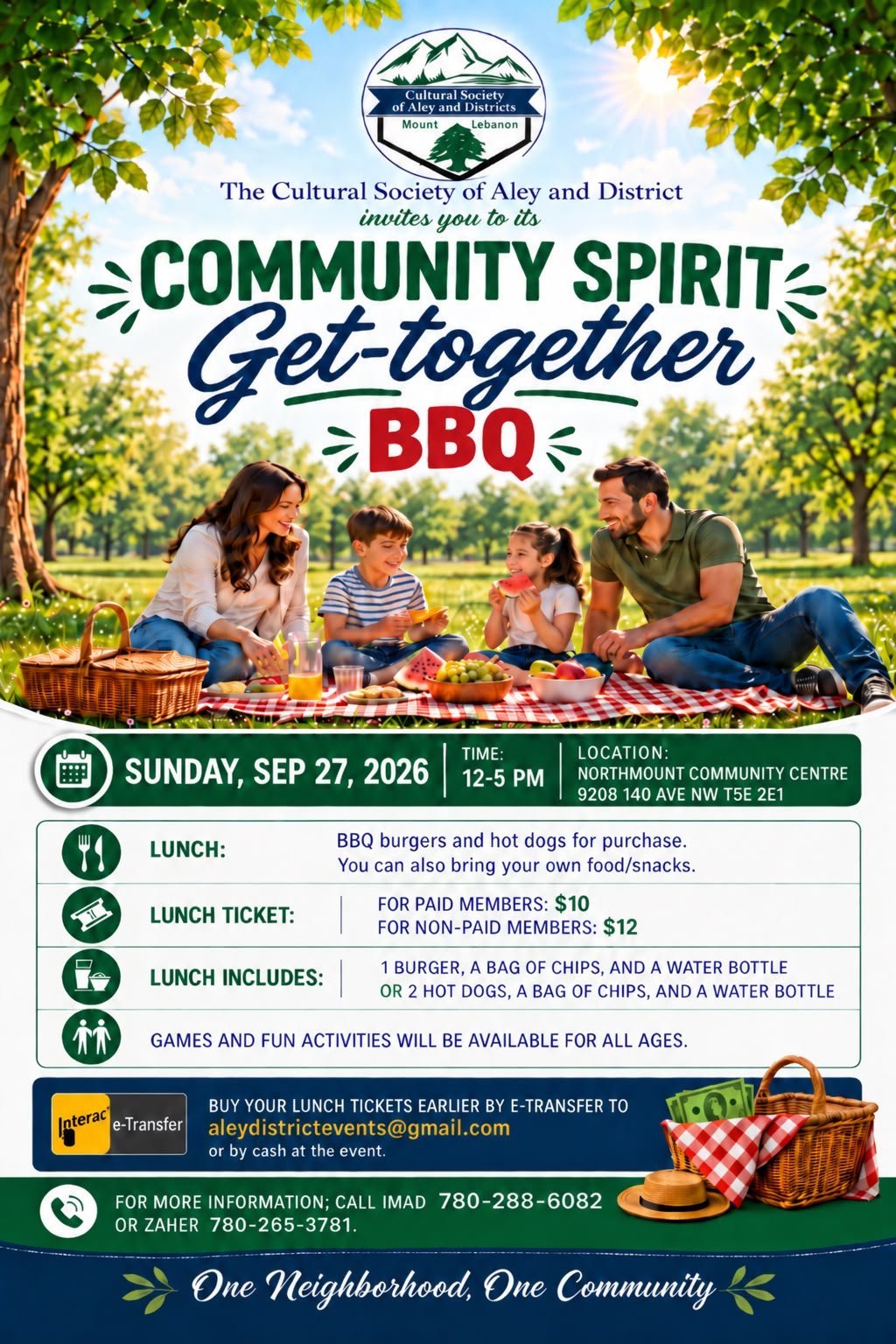 Community Spirit Event Reminder – Sept 27- 2026            1, 2026